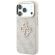 GUESS PU 4G Resin Metal Logo за Apple iPhone 18 Pro / 17 Pro, бежов/розов изображение 2