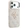 GUESS PU 4G Resin Metal Logo за Apple iPhone 18 Pro / 17 Pro, бежов/розов изображение 4