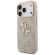 Guess PU 4G Resin Metal Logo за Apple iPhone 18 Pro / 17 Pro, бежов/златист изображение 2