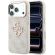 GUESS PU 4G Resin Metal Logo за Apple iPhone 18 Pro Max/ 17 Pro Max, бежов/розов на супер цени