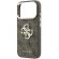 GUESS PU 4G Strass Metal Logo за Apple iPhone 18 Pro / 17 Pro, кафяв изображение 5