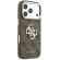 GUESS PU 4G Strass Metal Logo за Apple iPhone 18 Pro Max/ 17 Pro Max, кафяв изображение 4