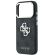GUESS PU 4G Strass Metal Logo за Apple iPhone 18 Pro Max/ 17 Pro Max, черен изображение 5