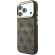 GUESS PU Leather 4G Gold Frame Embossed Magsafe за Apple iPhone 18 Pro Max/ 17 Pro Max, кафяв/златист изображение 2