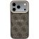 GUESS PU Leather 4G Gold Frame Embossed Magsafe за Apple iPhone 18 Pro Max/ 17 Pro Max, кафяв/златист изображение 3