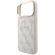 GUESS PU Leather 4G Gold Frame Embossed Magsafe за Apple iPhone 18 Pro Max/ 17 Pro Max, бежов/розов изображение 5