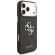 GUESS PU Leather 4G Metal Logo Gold Frame за Apple iPhone 18 Pro Max/ 17 Pro Max, черен изображение 4