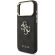 GUESS PU Leather 4G Metal Logo Gold Frame за Apple iPhone 18 Pro Max/ 17 Pro Max, черен изображение 5