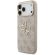GUESS PU Leather 4G Metal Logo Gold Frame за Apple iPhone 18 Pro Max/ 17 Pro Max, бежов изображение 2