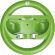 HORI Mario Kart Racing Wheel Attachment, зелен/бял на супер цени