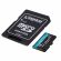 1TB microSDXC Kingston Canvas Go Plus Gen4 + SD Adapter, черен изображение 2