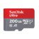 200GB microSDXC SanDisk Ultra + Адаптер, сив/червен на супер цени