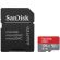 128GB microSDHC SanDisk Ultra + SD адаптер, червен/сив изображение 2