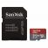 200GB microSDHC SanDisk Ultra + SD адаптер, червен/сив изображение 2
