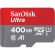 400GB microSDHC SanDisk Ultra + SD адаптер, червен/сив на супер цени