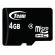 4GB Team Group microSDHC + SD Adapter, черен на супер цени