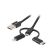 Lanberg USB към micro USB/Lightning/USB Type-C изображение 3