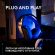 Logitech G535 LIGHTSPEED PS5/ PS4, черен/син изображение 11