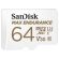 64GB microSDHC SanDisk MAX ENDURANCE + SD адаптер, бял на супер цени