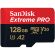 128GB microSDXC SanDisk Extreme Pro + SD Адаптер, черен/червен изображение 2