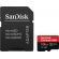 128GB microSDXC SanDisk Extreme Pro + SD Адаптер, черен/червен на супер цени
