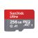 256GB microSDXC SanDisk Ultra Android + SD Adapter, сив/червен на супер цени