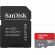 512GB microSDXC SanDisk Ultra + SD адаптер, сив/червен на супер цени