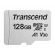 128GB microSDHC Transcend + SD Adapter, сребрист изображение 1