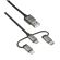 Trust USB 2.0 към Micro USB / Type-C / Lightning изображение 3