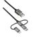 Trust USB 2.0 към Micro USB / Type-C / Lightning изображение 4